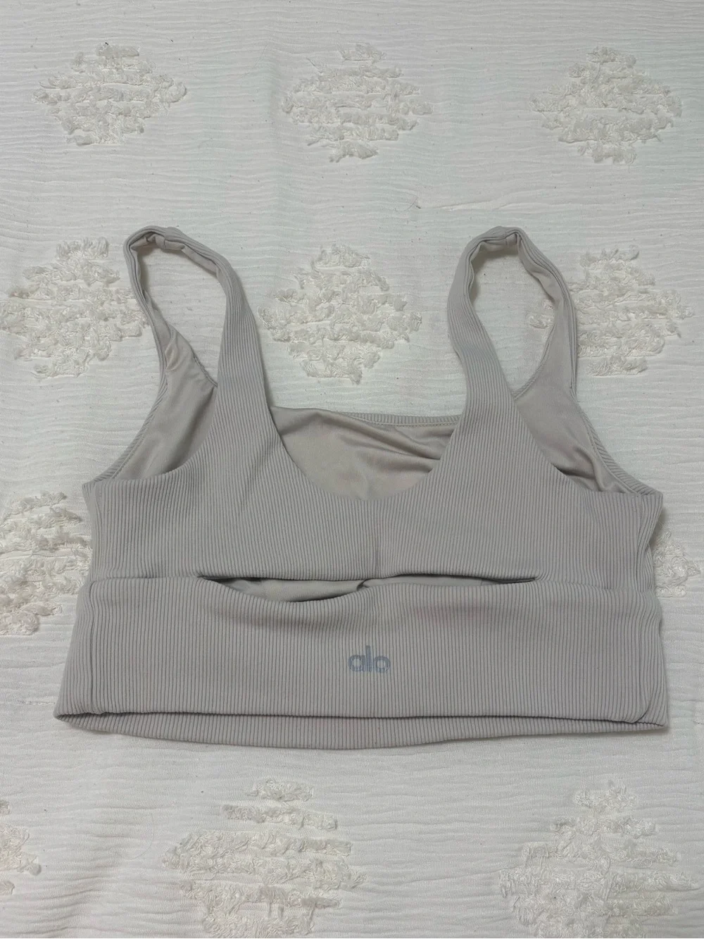 ALO Yoga Ribbed slit bra